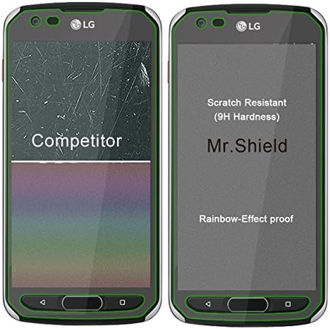 Mr.Shield [3-Pack] projetado para LG X Venture [Protetor de tela de vidro temperado] [vidro Japão com dureza 9H] com substituição ao longo da vida