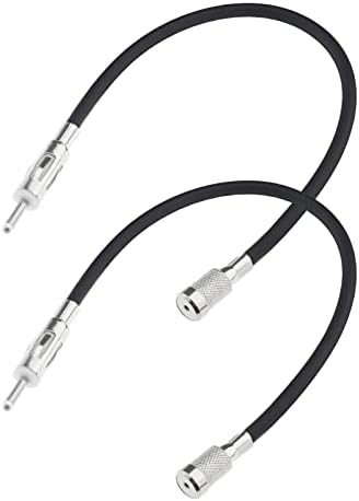 2pcs ISO para DIN Conector Substituição de cabo compatível com VW Compatível com o receptor estéreo da Unidade de Rádio da Cabeça de Rádio do Carro de Veículo Skoda