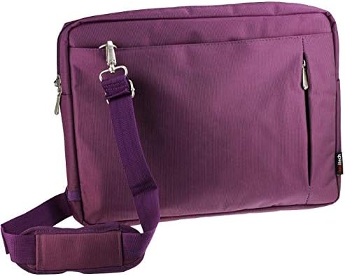 Navitech Purple Purple Premium Premium Water Resistente Laptop Bag - Compatível com o laptop Asus Chromebook