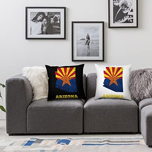 Arizona Conjunto de 2 travesseiros de arremesso de travesseiros quadrados travesseiros de almofada para sofá de