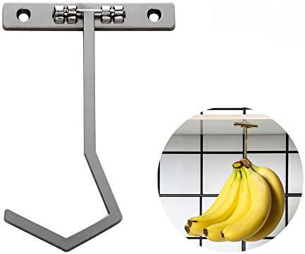 Cabide de banana de metal dikalu - sob o gancho do armário para bananas ou outros itens de cozinha. Mantenha a banana fresca
