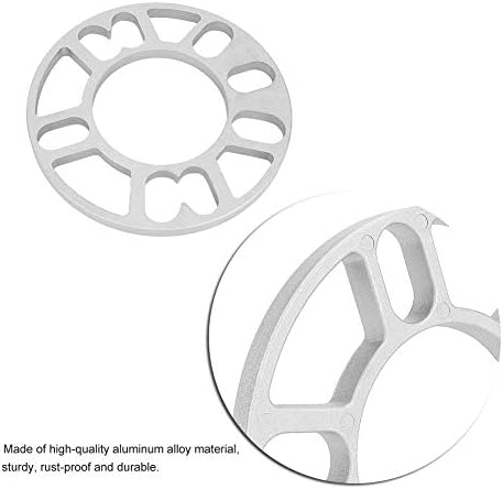 Kimiss Universal Wheel Spacers, 2pcs 10mm de alumínio Spacers de roda de alumínio Fit para 4/5 roda de pino