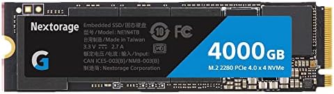 Nextorage Japan 4TB NVME PCIE GEN.4 M.2 SSD interno