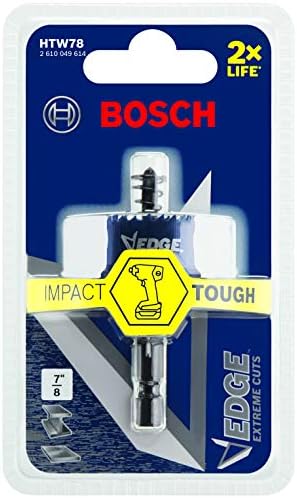 Bosch HTW78 7/8 IN. Serra de orifício de parede fina, azul