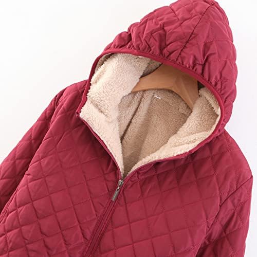 Jaquetas acolchoadas de inverno rdegoocha para mulheres casuais quentes moles espessos de grossa