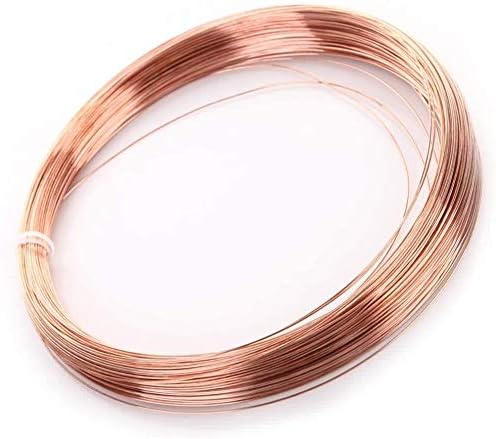 Rolo de linha sólida de fio de cobre Yuesfz para artesanato DIY Indústria de arame elétrico condutor, comprimento: fio de latão de 10 metros