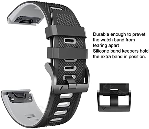 Dfamin Watchband para Garmin Fenix ​​7 7x 6 7x 3HR 935 Banda de silicone enduro Fenix6 Fenix5
