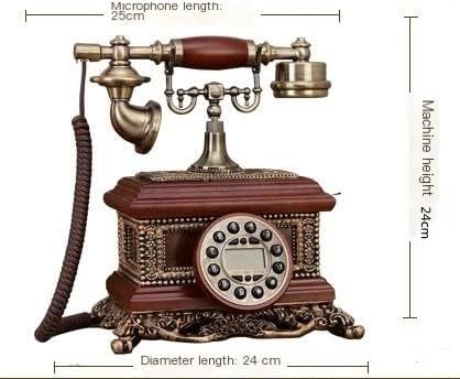 Telefone retro American Wired Rotary Dial Telefone Classic L uma mesa de trabalho para casa da sala