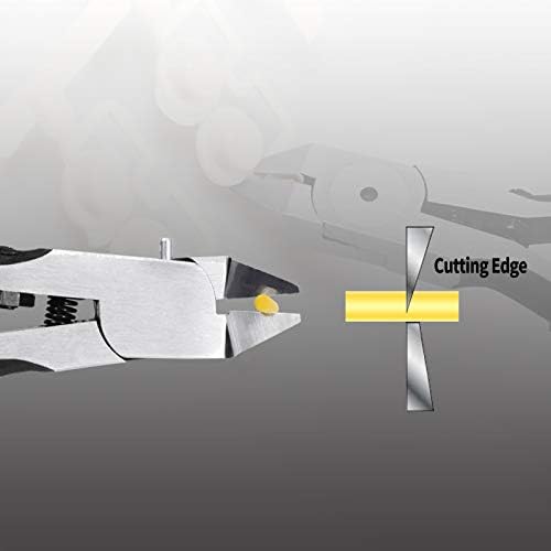 Speedwox Modelo de 5 polegadas Nipper lâmina única Nipper Black Model Tools Conjunto de artesanato Ferramentas de modelo de plástico com bloco de polimento para o modelo de plástico Gundam Reparação e fixação