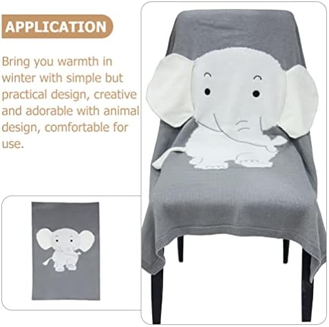Toyvian Plush Blanket Kids Clanta de elefante Cobertores de elefante desenho animado Animal: Costo de
