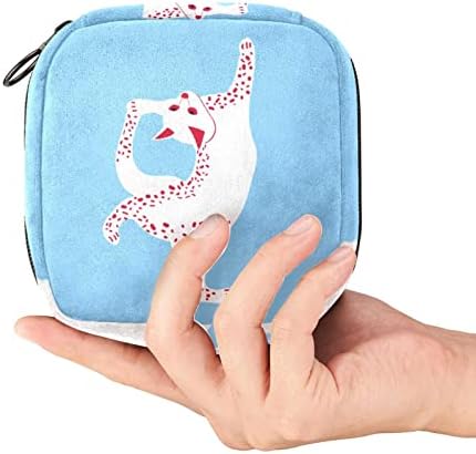 Bolsa de saco de período de gato bolsa de xícara menstrual, bolsa de armazenamento grande bolsa sanitária para