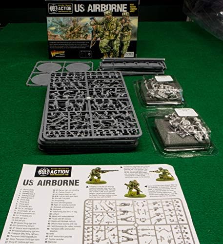 Bolt Ação dos EUA Airborne Starter Exército 1:56 Segunda Guerra Mundial Kit de Modelo de Plástico Militar de Guerra