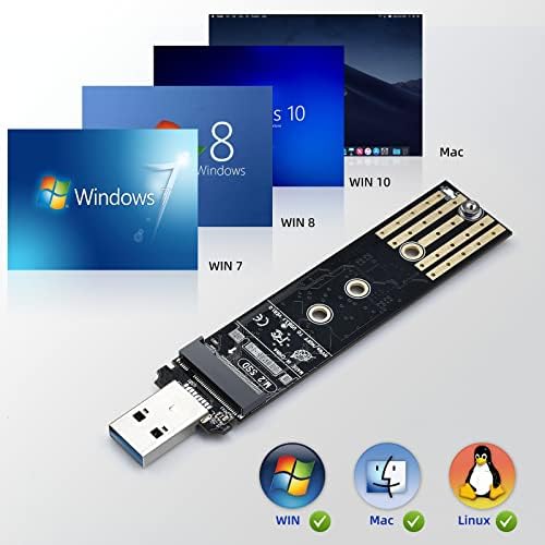 ELUTENG M.2 ADAPTADOR USB M.2 NVME/NGFF DUSTO DO DISTORIÁRIO HARDE DE USB3.1 GEN2 10GBPS USB
