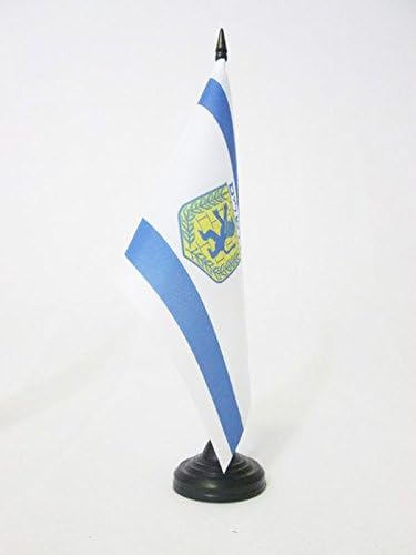 AZ Flag Jerusalém Bandeira 5 '' x 8 '' - Jerusalém na bandeira da mesa de Israel 21 x 14 cm - Beck de