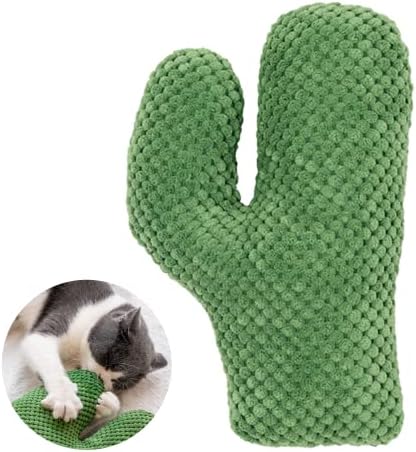 Choiline Cactus Catnip Toys Interactive & Dental Health Kitten Plush Moble Toys para gatos internos