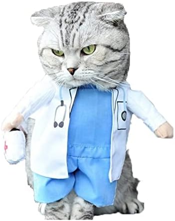 Zyxm Dog Pet para roupas CAT CAT Doctor fantasia Pet Doctor roupas
