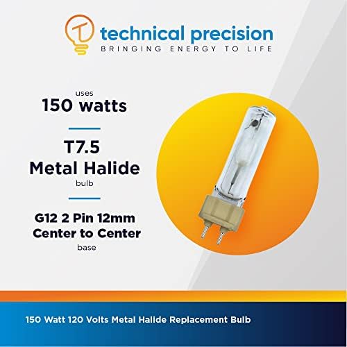 Precisão técnica 150W Metal Halide Bulbo Substituição para Philips CDM-T 150W/830 G12 Bulbo de lâmpada