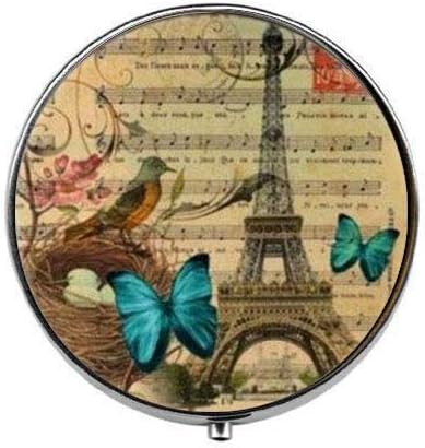 Paris Eiffel - Caixa de comprimidos de foto de arte - Caixa de pílula de charme - Caixa de doces
