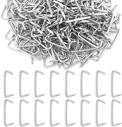 Glarks 1000pcs 3/4 '' Kit de anéis de aço de aço para estofamento automático, cordão de bungee,