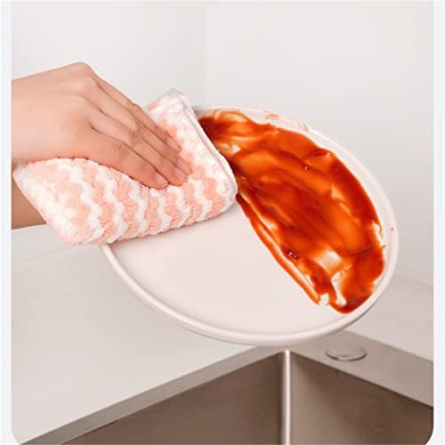 CEHSG 5pcs Limpeza de pano de cozinha cozinha toalha de pano de louça de pano doméstico Ranfos de gadget de