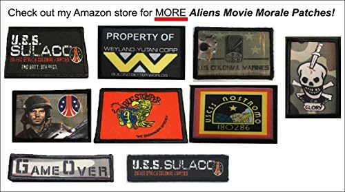 1x4 Aliens colonial fuzileiros coloniais USS Sulaco Moral Patch. 1x4 gancho e loop feitos nos EUA perfeitos para a sua mochila, bolsa de embalagem, equipamento Molle, chapéu ou boné do operador!