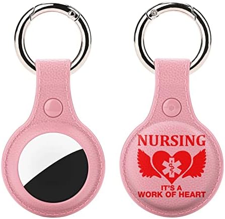 Holder de coração do anjo de enfermagem para airtag anel de anel TPU Tag de capa de proteção de proteção Tag para carteira de bagagem Pets