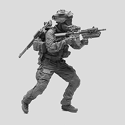 Risjc 1/35 Modern Warfare Theme Kit American Commando Resin Model Kit Uncampedled e Soldier Kit-8a2071