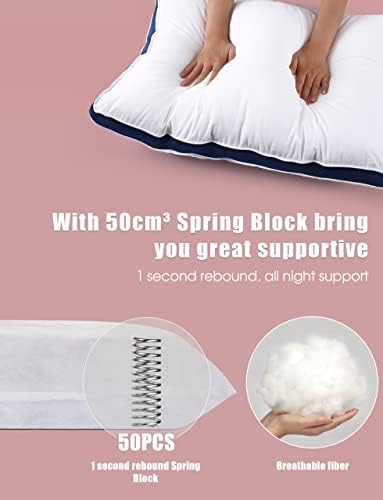 Almofadas de cama yosane para dormir 2 pacote, conjunto de tamanho padrão de 2, travesseiro de resfriamento