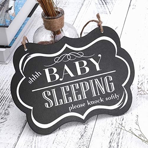 Besportble Kids cabides dormindo sinal de bebê dormindo, por favor, bata suavemente, sinal de bebê sinal