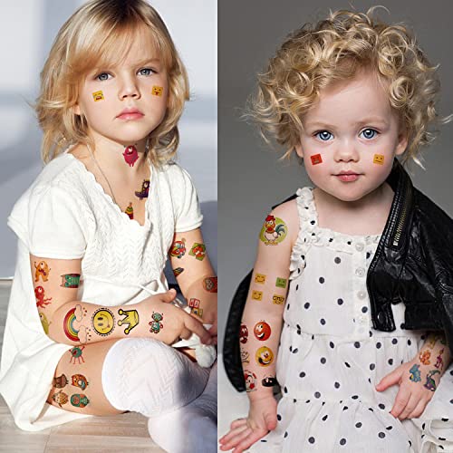 90 lençóis tatuagens temporárias à prova d'água para crianças meninos e meninas, dinossauros veículos