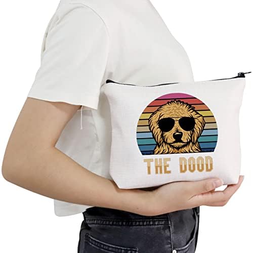 Pofull Goldendoodle The Dood Cosmetic Bag Goldendoodle Lovers Gift Doodle Dog Mom Gifts