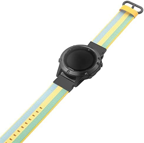 KFAA 22mm Sport Nylon Watch Strap Band Remold Raple for Garmin Fenix ​​6x 6 Pro 5x 5 Plus 935 abordagem S60 quatix5 pulseira de pulseira