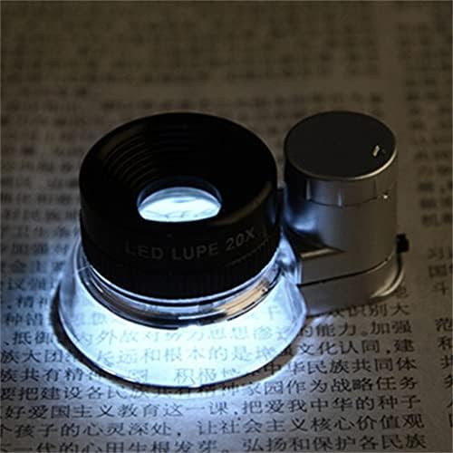 Ligma iluminada UXZDX com Lente de vidro de inspeção de lentes de bolso de zoom de 20x ajustável