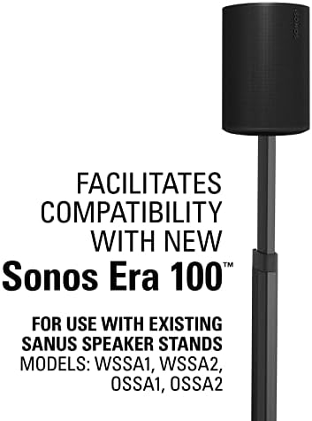 Sonos Era 100 Kit de suporte de adaptador para Sanus Ajuste Stands de alto -falante sem fio de altura