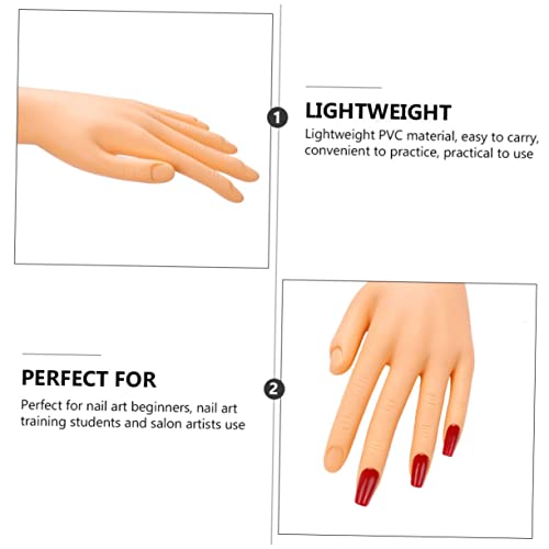 BEAVORTY 2PCS Manicure Practice Modelo Hand Ferramentas de unhas Titular de luvas Manicure Tools