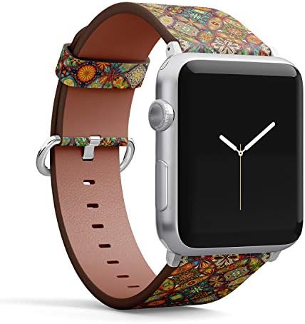 Cinta de pulseira de couro padronizada para séries de relógios Apple 4/3/2/1 gen, substituição