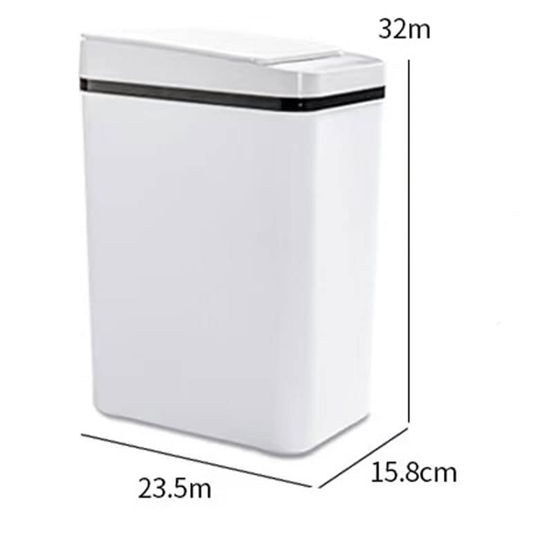Lata de lixo inteligente uxzdx para banheiro cozinha automática cesta de lixo de lixo à prova d'água