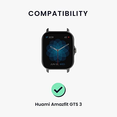 Kwmobile Watch Bands Compatível com Huami Amazfit GTS 3 - Straps Conjunto de 2 banda de silicone