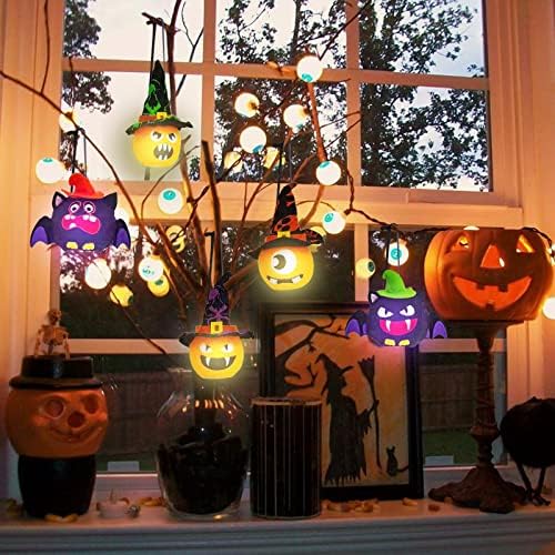 Halloween Gleling Gift Pumpkin Bat Ornament Decoration Home Decoration Halloween Light Christmas Mirror Decorações