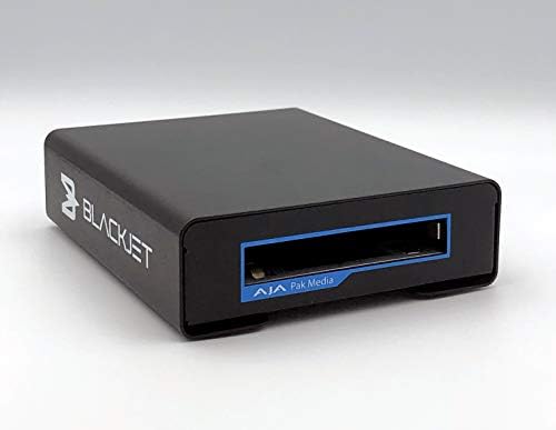 BlackJet VX-1P, AJA PAK Media Reader USB 3.1 Gen 2, 525 Mb/s Velocidades de leitura, AJA Ki Pro Broadcast