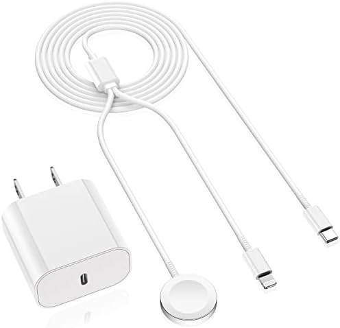 Para o Apple Watch Fast Charger USB C, 2 em 1 【Apple MFI Certificado】 Cabo de carregamento magnético