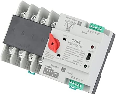 Ezzon YCQ4-100E/4P 220V AC 8KA DIN Rail ATS Switches Ininterrupto Power Dual Power Automatic Transfer Switch