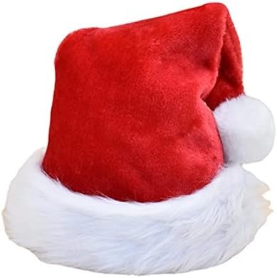 2 Pacote chapéus de Natal, chapéus de Papai Noel, chapéus de férias de Natal para adultos, chapéus tradicionais de Papódia Vermelha e Branca para Festas Festivas de Ano Novo