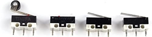 SHUBIAO MICRO SWITCHES 10PCS Micro limite interruptor do botão de pressão 1A 125V AC mouse interruptor 3pins