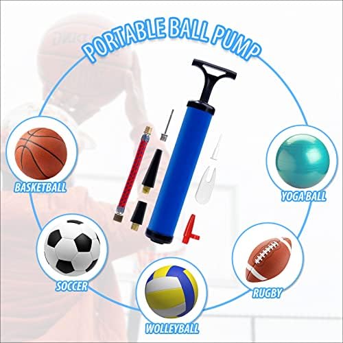 20 Conjunto de 10 Ball Pump Soccer Ball Pump Bump Basketball Pump Kit com bomba de futebol de agulha