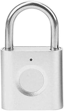 WODMB Lock de porta eletrônica Lock Smart Mini Smart Finger Finger Padlock Lock Recarregável Bloqueio