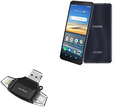 Boxwave gadget Smart Compatível com Alcatel Lumos - AllReader SD Card Reader, MicroSD Card Reader