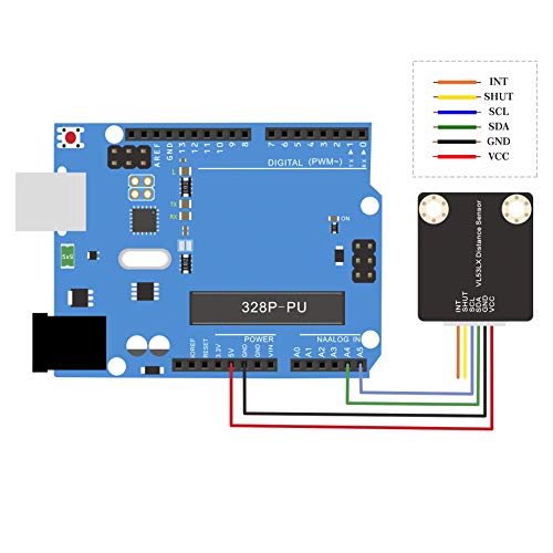 Oceano CQRobot: Sensor de variação de longa distância de tempo de vôo VL53L1X, compatível com a placa Raspberry