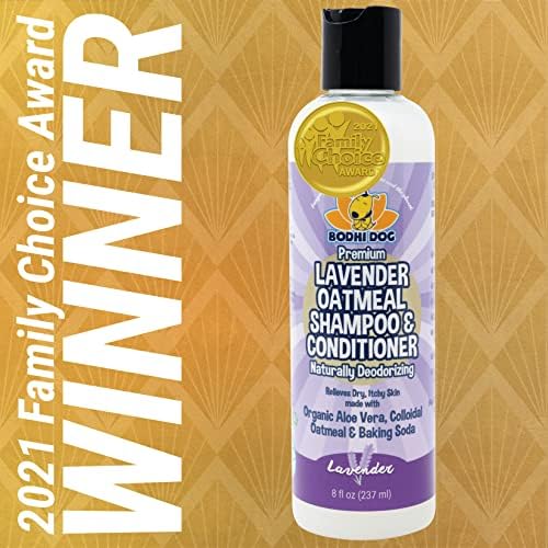 Bodhi Dog Organic Lavender Oatmeal Shampoo e condicionador | Fórmula de desodorização de condicionamento