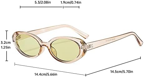 2023 Novos óculos de sol para os olhos quadrados para mulheres, estilo oval de estilo da moda, óculos